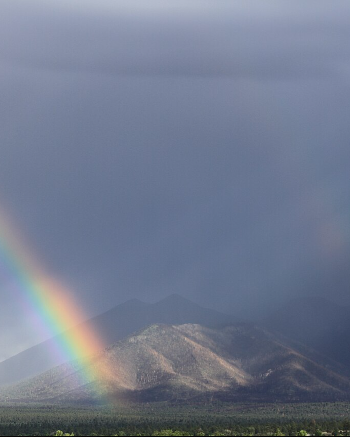 San Francisco Peaks with lightning